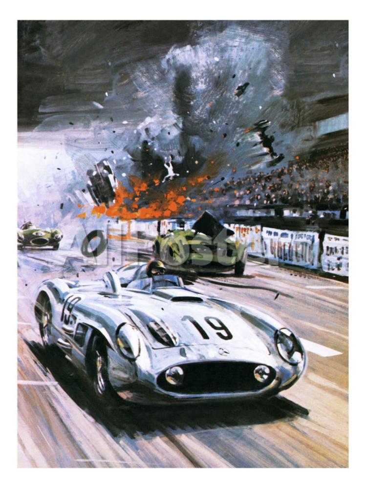 Mercedes lemans crash #3