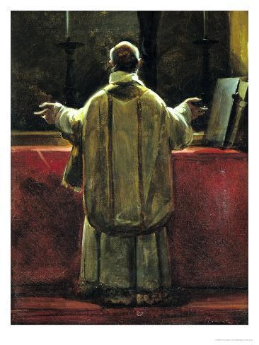 francois-marius-granet-priest-at-the-altar.jpg (366×488)