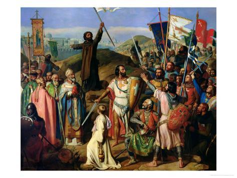 Procession of Crusaders Around Jerusalem, 14th July 1099, 1841 Giclee Print