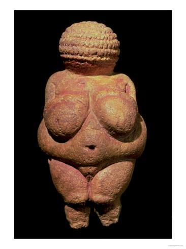 The Venus of Willendorf, Fertility Symbol, Pre-Historic Sculpture, 30000-25000 BC (Front View) Giclee Print The Venus of Willendorf, Fertility Symbol, Pre-Historic Sculpture, 30000-25000 BC (Front View) Giclee Print