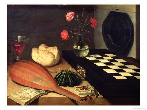 Still Life with Chess-Board, 1630 Giclee Print Still Life with Chess-Board, 1630 Giclee Print