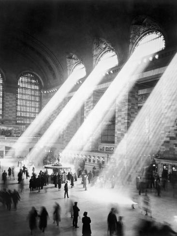 Sunbeams in Grand Central Station Photographic Print