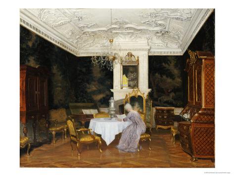  - adolf-heinrich-claus-hansen-a-lady-in-an-interior-fredensborg