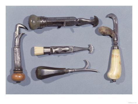 Set of Dentistry Instruments, Early 19th Century Giclee Print