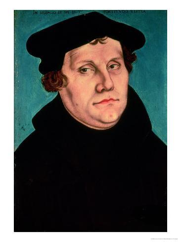 Portrait of Martin Luther, 1529 Giclee Print - lucas-cranach-the-elder-portrait-of-martin-luther-1529