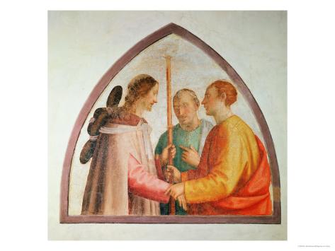 Christ Appearing on the Road to Emmaus Giclee Print