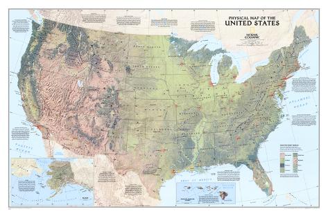us physical map