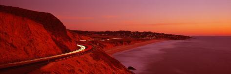 Highway At Sunset