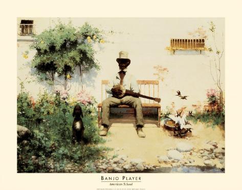 banjo player posters