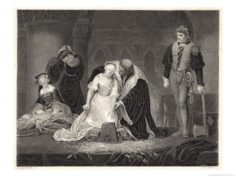 Lady Jane Grey Queen for Nine Days is Beheaded at the Tower of London on 