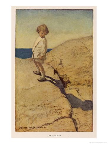 My Shadow by Robert Louis Stevenson Giclée-Druck