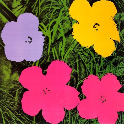 Warhol Flowers Print