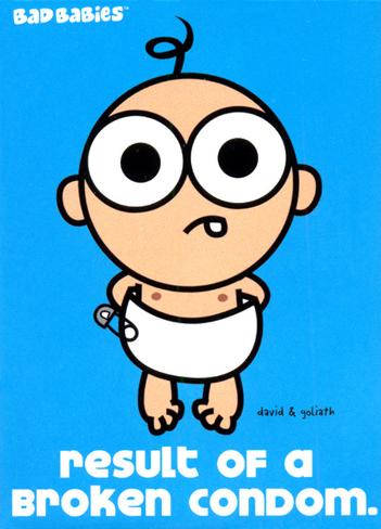 David & Goliath- Result Of A Broken Condom Magnet at AllPosters.