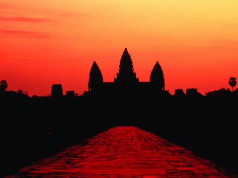 Sunset Over Ancient Temples of