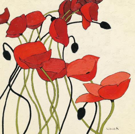 Poppies and Cream I Art Print