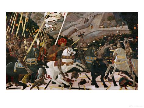 battle of san romano Uccello's battle of san romano consists of three paintings (the central one being in florence, the other two are in the national gallery in london and the louvre). battle of san romano Uccello's battle of san romano consists of three paintings (the central one being in florence, the other two are in the national gallery in london and the louvre).