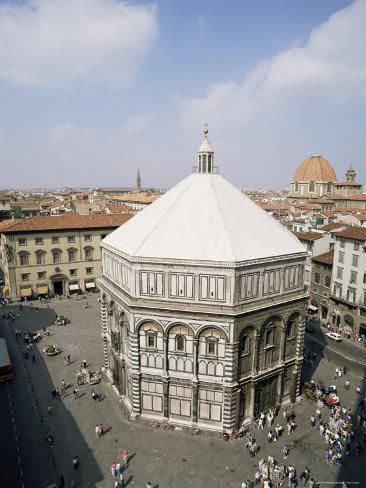 Baptistery, Duomo, Florence, Unesco World Heritage Site, Tuscany, Italy Photographic Print