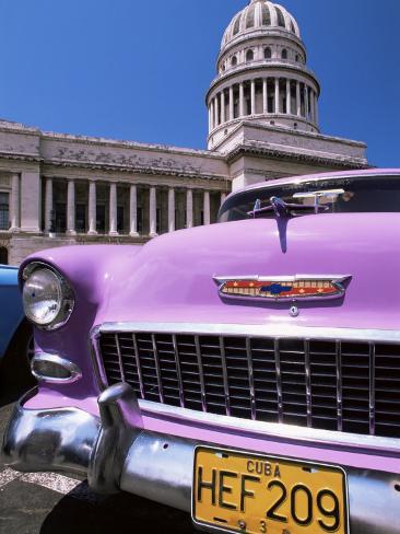 Classic American Car Outside
