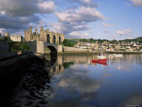 Conwy Castle, Unesco World Heritage Site, Gwynedd, Wales, United Kingdom Photographic Print