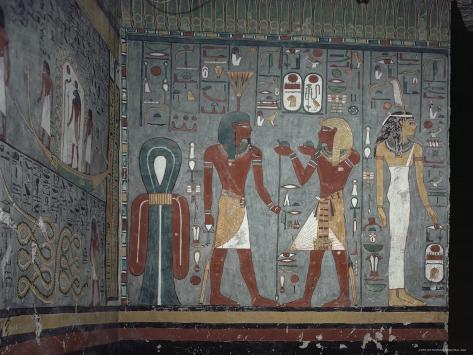 Interior, Tomb of Ramses I, Valley of the Kings, Thebes, Unesco World Heritage Site, Egypt Photographic Print