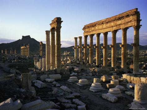 Archaeological Site, Palmyra, Unesco World Heritage Site, Syria, Middle East Photographic Print