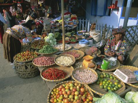 Market, Barastagi, Main Town in the Karo Highlands, North Sumatra, Sumatra, Indonesia Photographic Print