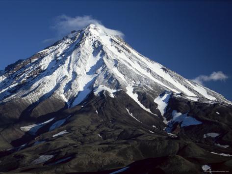 Koryaksky Volcano, 3456M High, Conical Andesite Volcano, Unesco World Heritage Site Photographic Print