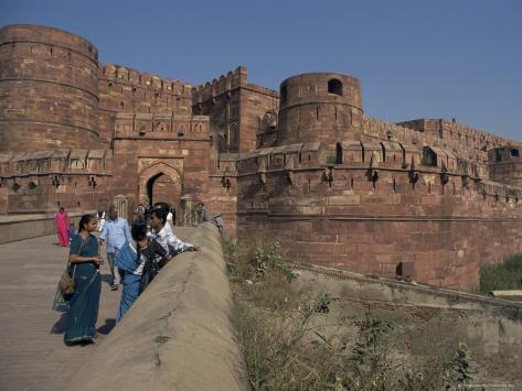 Entrance to Agra Fort, Unesco World Heritage Site, Agra, Uttar Pradesh State, India Photographic Print
