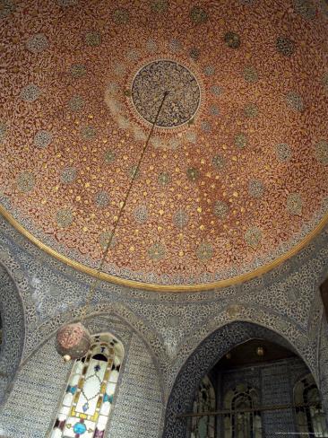Interior, Baghdad Kiosk, Topkapi Palace, Unesco World Heritage Site, Istanbul, Turkey Photographic Print