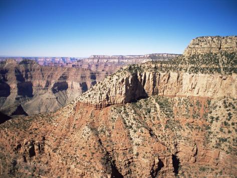 Grand Canyon, from Helicopter, Unesco World Heritage Site, Arizona, USA Photographic Print