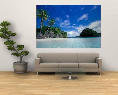 Bay of Honeymoon Island, World Heritage Site, Rock Islands, Palau Wall Mural