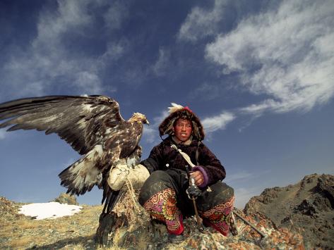 Kook Kook is from Altai Sum, Golden Eagle Festival, Mongolia Photographic Print