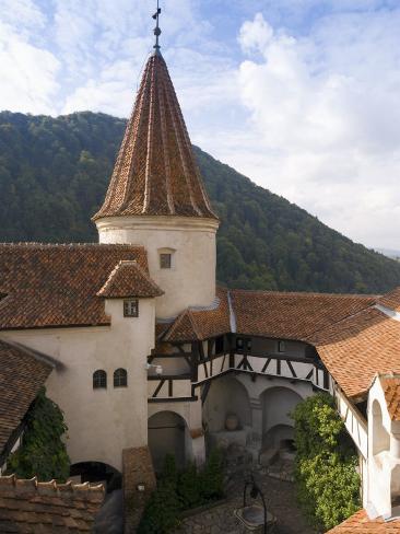 Detail of Courtyard and Turret,...
