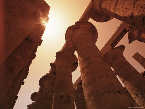 Hypostyle Hall, Temple of Karnak, Thebes, Unesco World Heritage Site, Egypt, North Africa, Africa Photographic Print