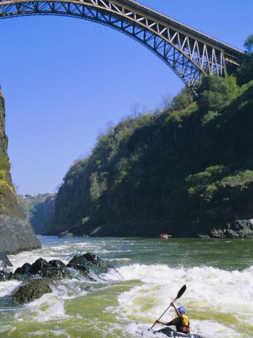 Zambezi River on Kayaking On The Zambezi River Batoka Gorge Victoria Falls Border Of