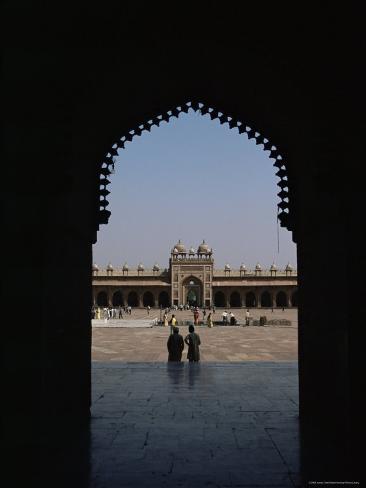Arched Doorway, Fatehpur Sikri, Unesco World Heritage Site, Uttar Pradesh State, India, Asia Photographic Print