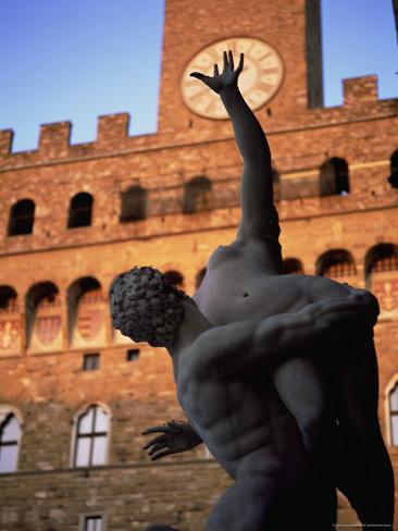 Piazza Della Signoria, Florence, Unesco World Heritage Site, Tuscany, Italy, Europe Photographic Print