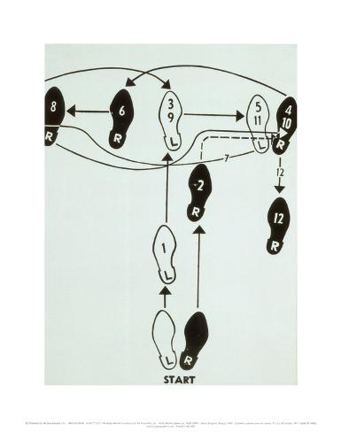 Dance Diagram, c.1962 (Tango) Prints by Andy Warhol at ... dance diagram andy warhol 