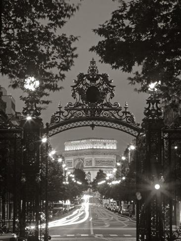 Arc de Triomphe, Paris, France Photographic Print