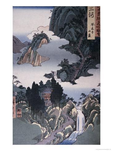 Mikawa Province, Horaiji Temple Giclee Print