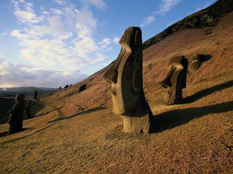 Statues at Easter Island,