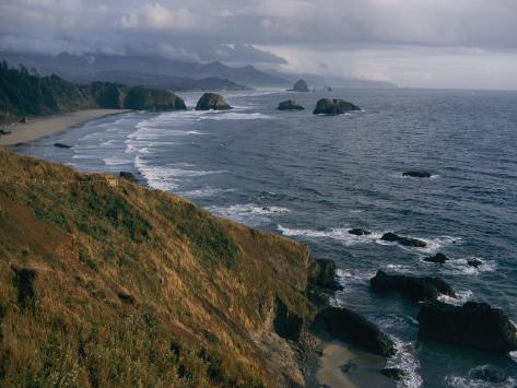 pacific surf upon the sand at cannon beach photographic pacific surf upon the sand at cannon beach photographic