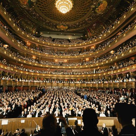 Audience at Gala on the Last Night in the Old Metropolitan Opera House Photographic Print