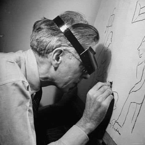 Cartoonist At Work
