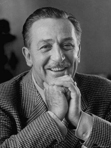 Walt Disney in Smiling Portrait Premium-Fotodruck