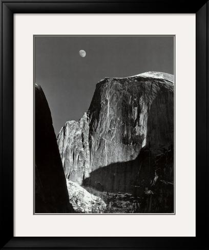 Moon and Half Dome, Yosemite