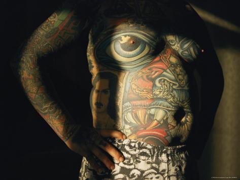 A Man Displays His Full Body