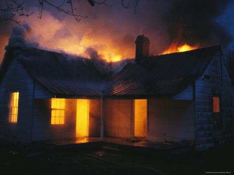When you are engulfed in flames essayist