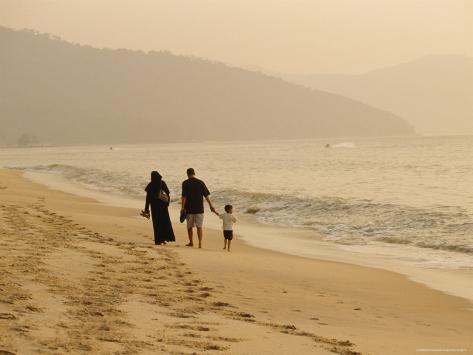 couple and child