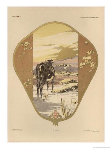 Fan, Plate 20, Fantaisies Decoratives, Librairie de l'Art, Paris, 1887 Giclee Print Fan, Plate 20, Fantaisies Decoratives, Librairie de l'Art, Paris, 1887 Giclee Print